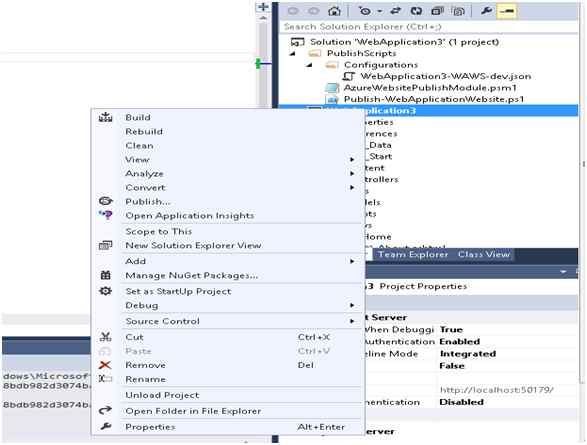 select Publish option